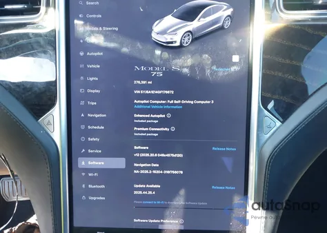 2016 Tesla Model S 60/70/75/85 z USA, uszkodzony, nr VIN 5YJSA1E14GF176672